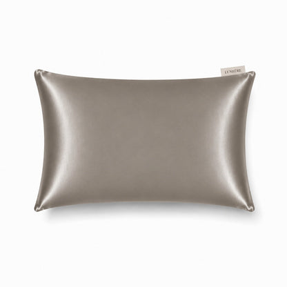 Jedwabna poszewka na poduszkę Taupe 22 momme Lumière Silk